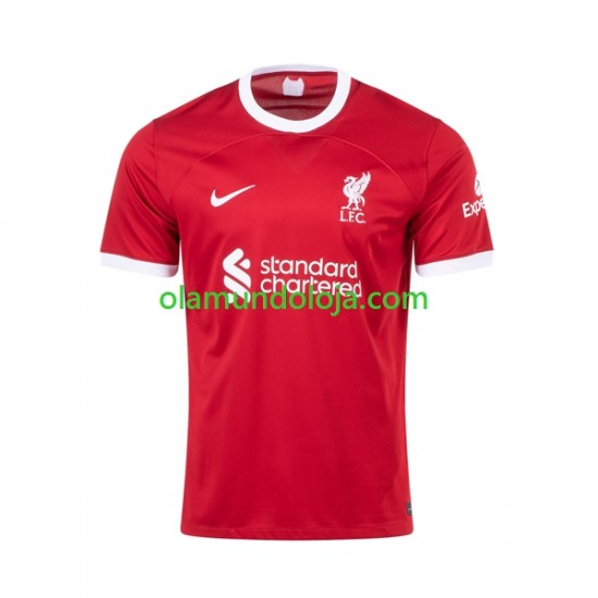 Camisola Liverpool Darwin Nunez 9 Criança Equipamento Primeiro 2023-2024 Manga Curta